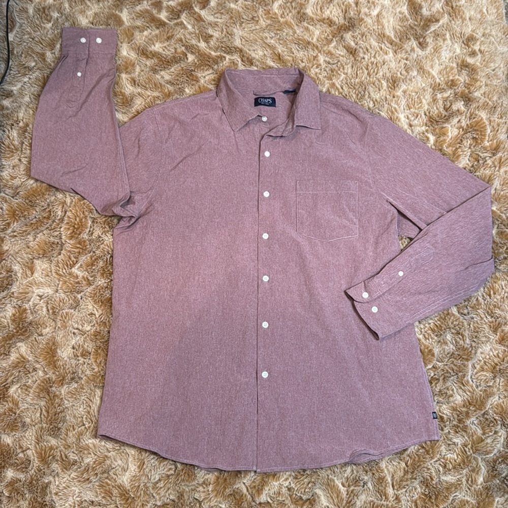 Chaps Men's Brown Shirt SIZE XL